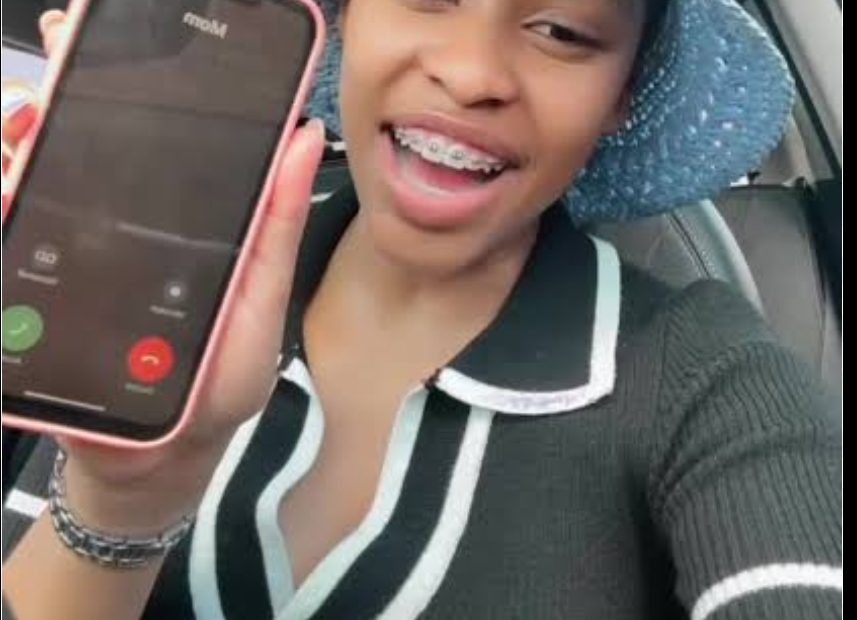 Lady holding a smartphone